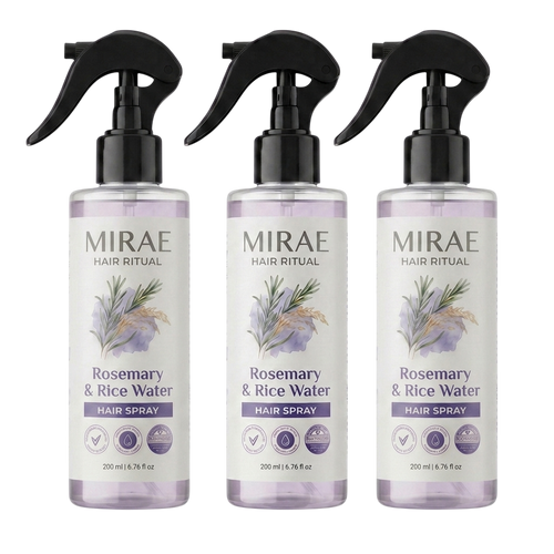 3 Pack Rosemary + Rice Water Spray