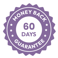 60-day money-back guarantee seal