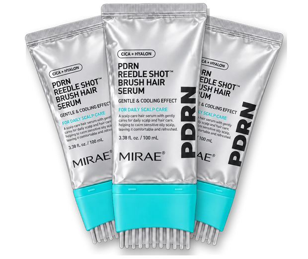 Mirae PDRN Brush Hair Serum, three tube pack