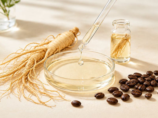 Korean wild ginseng and caffeine